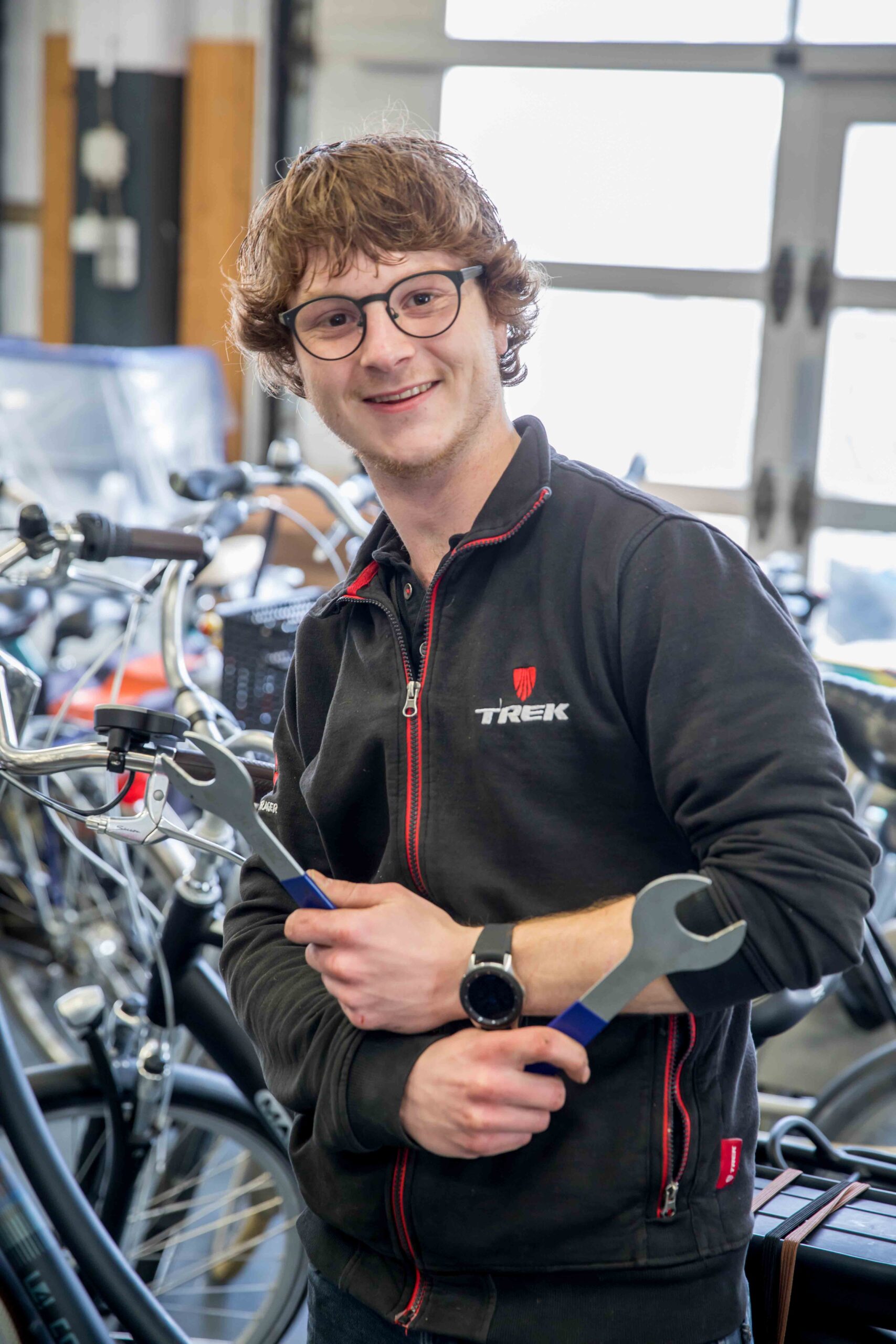 Thomas monteur bij van Dijk Bikes